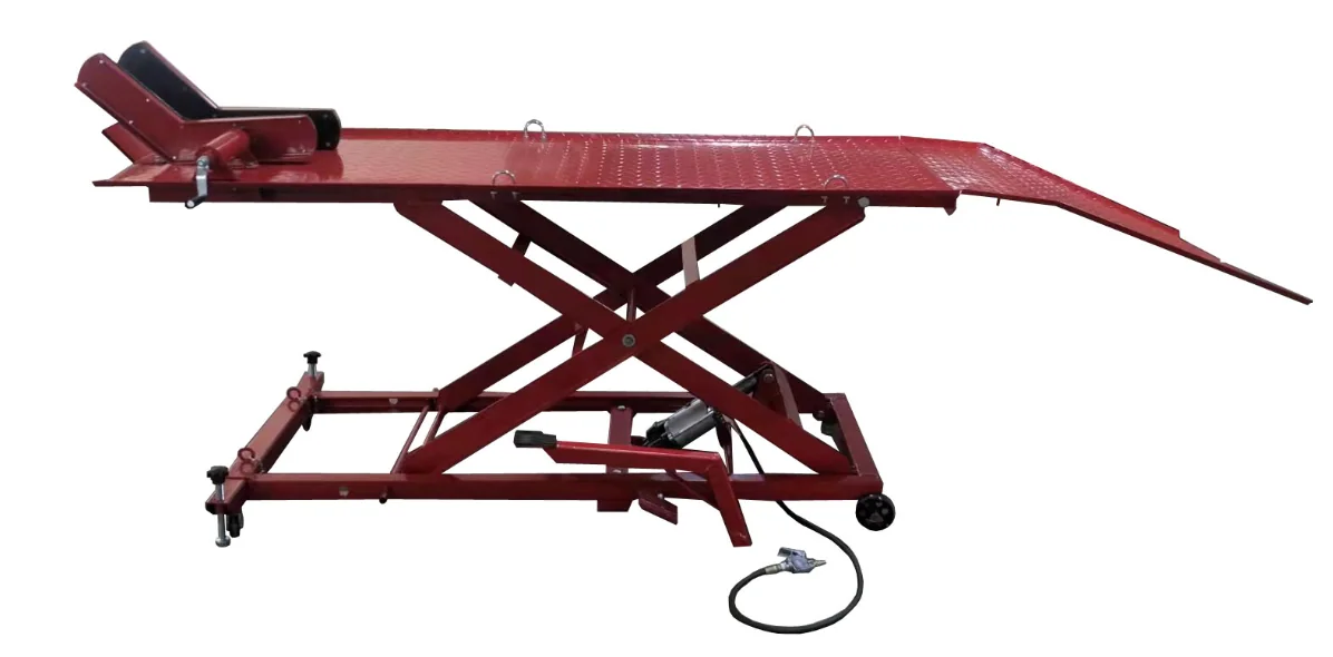 ZD04104Q-L Air + Foot-Pedal Operating Motorcycle Lift