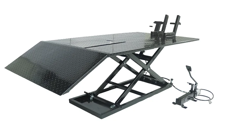 ZD04153Q Air + Foot-Pedal Operating Motorcycle Lift
